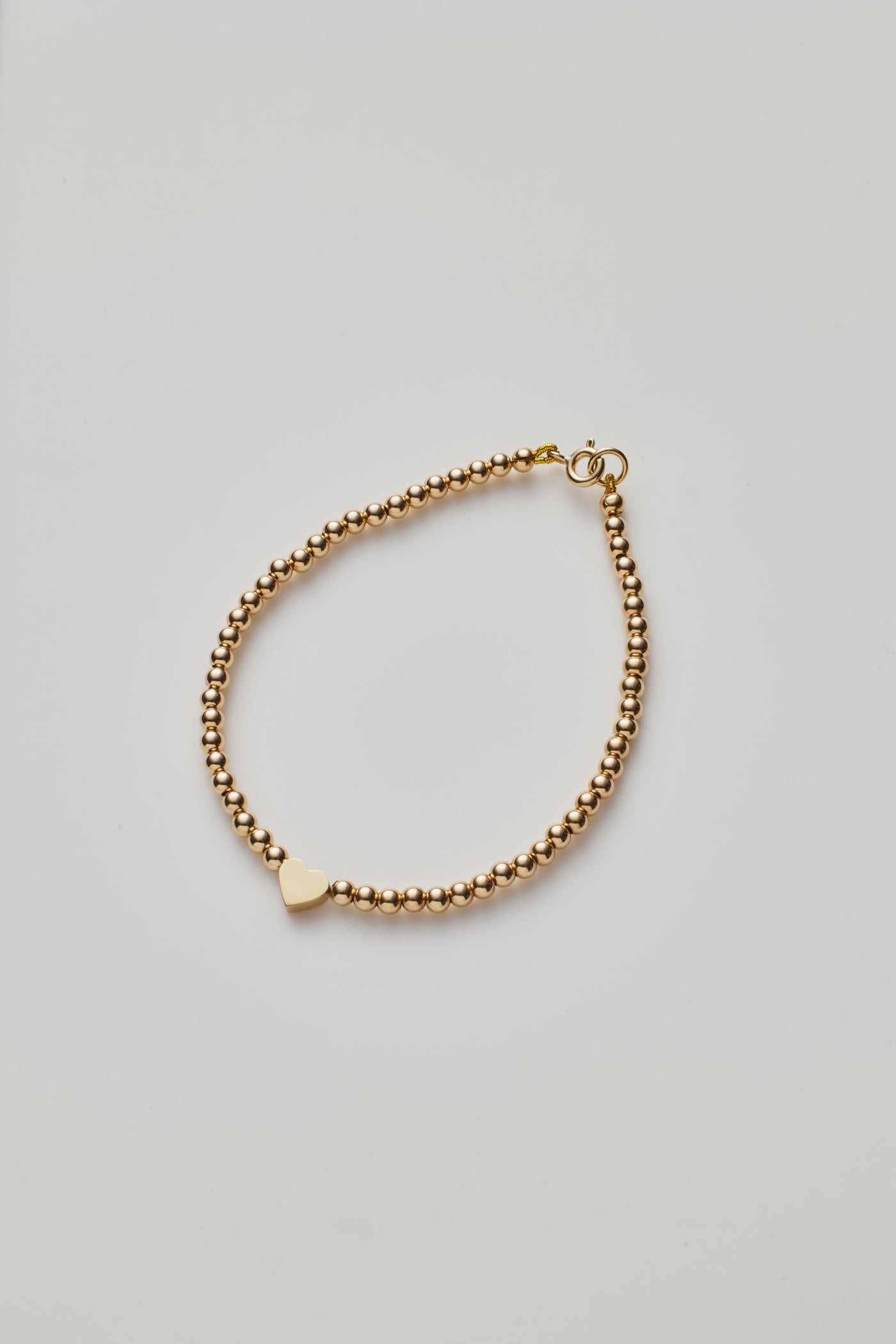 Gold Heart Beaded Bracelet
