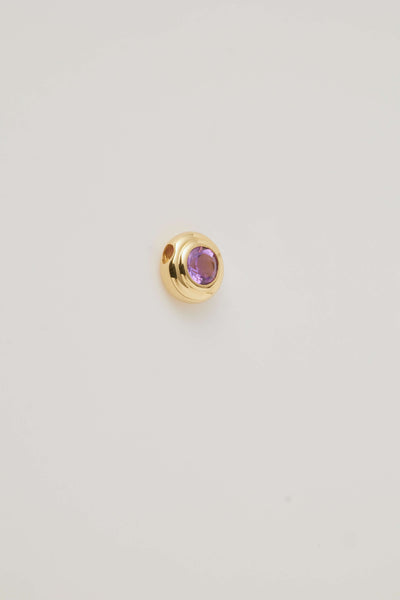 February Birthstone Charm Amethyst