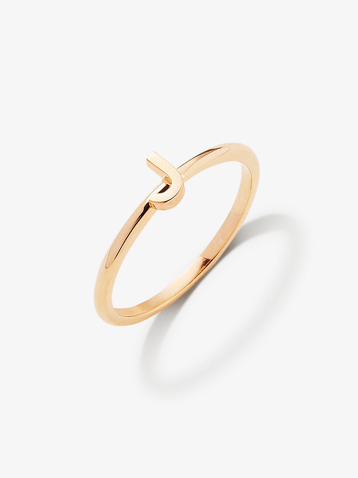 One Letter J Pinky Ring