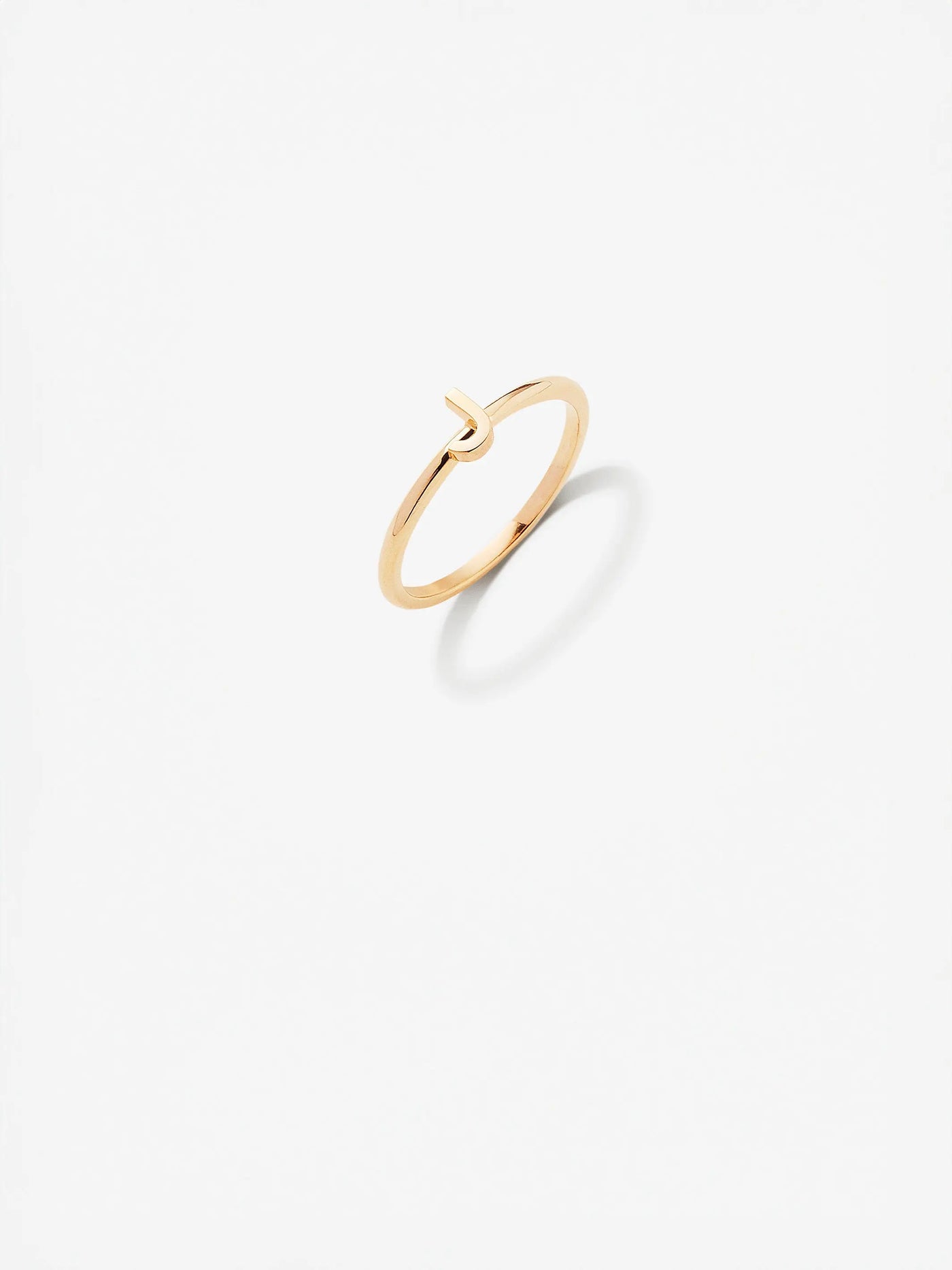 Letter J Ring in 18k Gold versefinejewellery.com