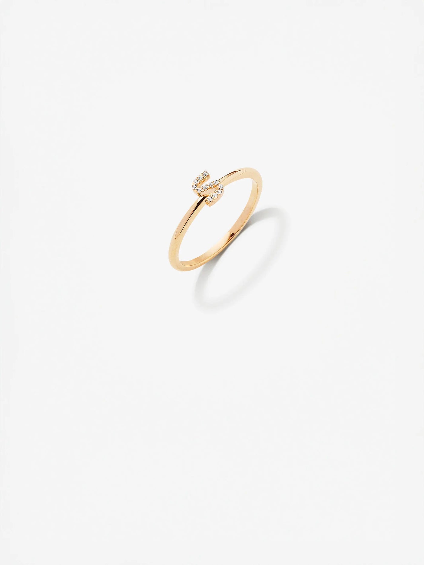 Letter S Ring in Diamonds and 18k Gold versefinejewellery.com