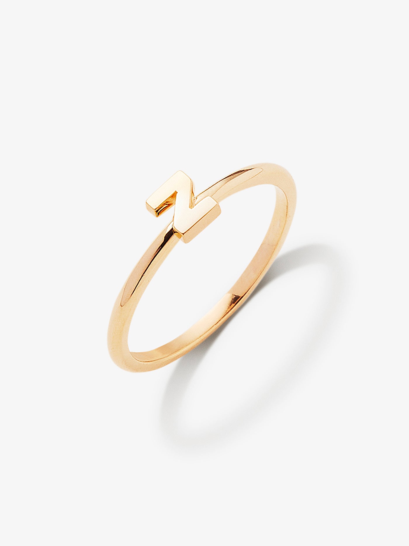 One Letter Z Pinky Ring