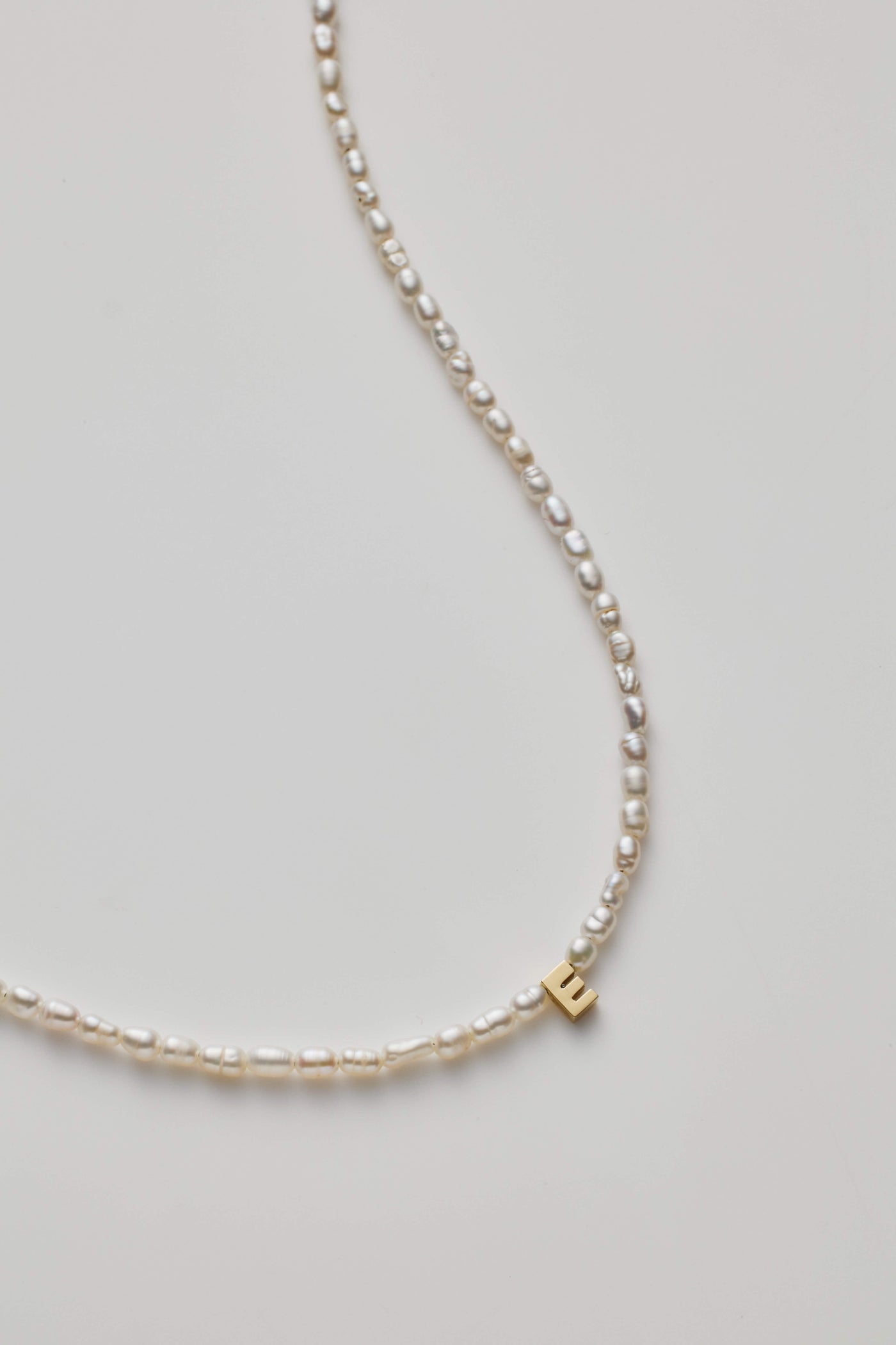 One Letter Pearl Necklace