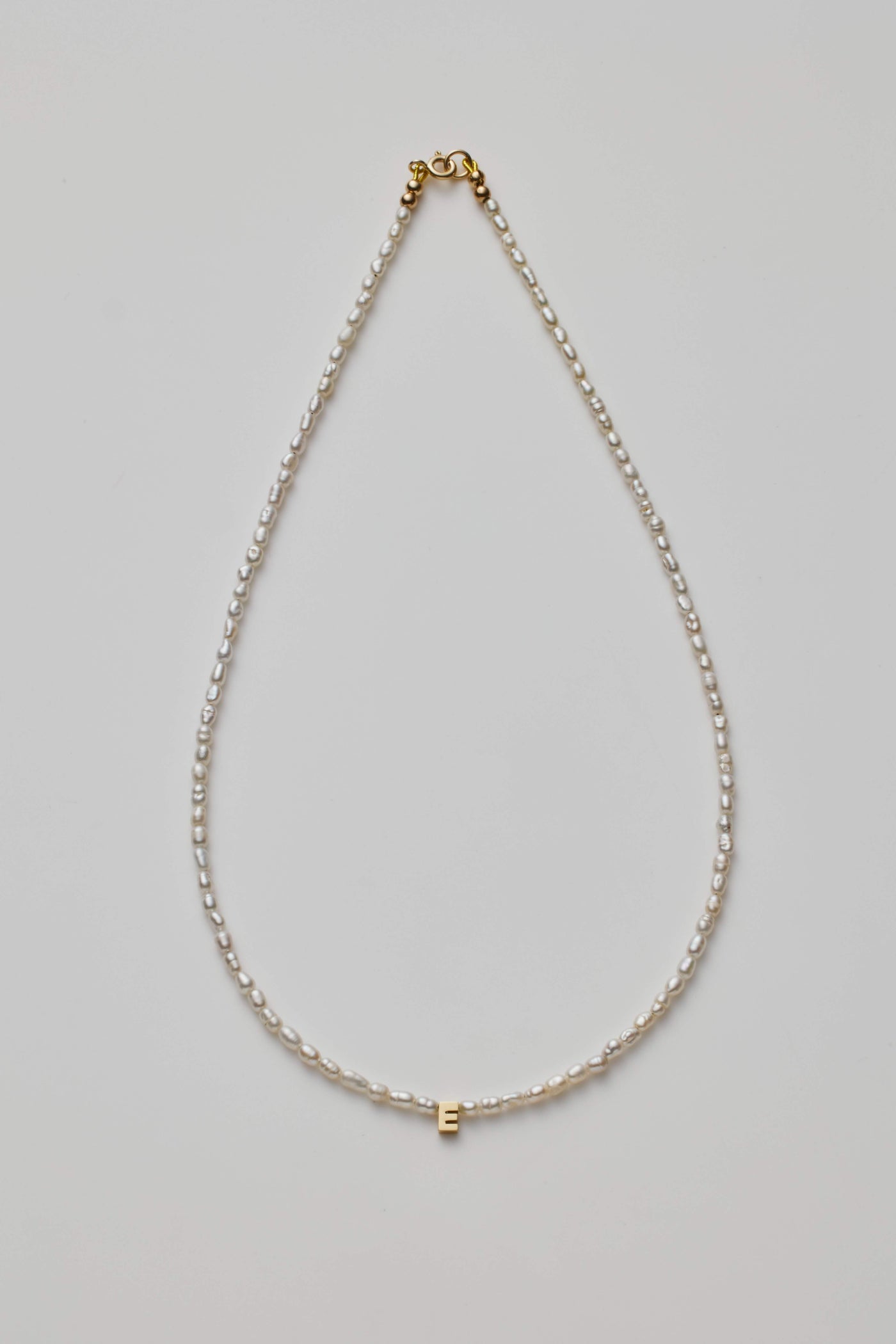 One Letter Pearl Necklace