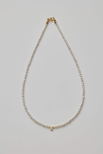 One Letter Pearl Necklace