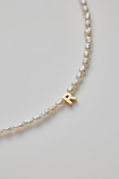 One Letter Pearl Bracelet